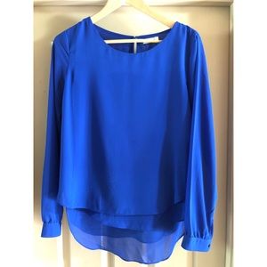 Lush | Long Sleeve Tunic Hi/Low Blouse